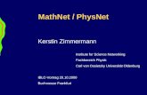 MathNet / PhysNet Kerstin Zimmermann Institute for Science Networking Fachbereich Physik Carl von Ossietzky Universität Oldenburg IBLC-Vortrag 20.10.2000.