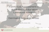 Anke Grotlüschen Professur für Lebenslanges Lernen Erziehungs- und Bildungswissenschaften Fachbereich 12 Formative Assessment in Adult Basic Education.