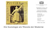 Die Soziologie als Theorie der Moderne Vorlesung: Einführung in die Soziologie des Raumes Dozentin: Prof. Dr. Christine Weiske Datum: 06. 11.09 Fakultät.