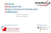 Ein Projekt des CSCCGefördert durch Name des Vortragenden Klinik des Vortragenden Medical EDUcation for Sepsis Source Control and Antibiotics.