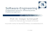 17.2.2006 Software-Engineering II Eingebettete Systeme, Softwarequalität, Projektmanagement Prof. Dr. Holger Schlingloff Institut für Informatik der Humboldt.