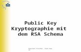 Karsten Fischer, Sven Kauer Public Key Kryptographie mit dem RSA Schema.