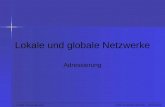 © 2004, Thomas Barmetler Lokale und globale Netzwerke – Adressierung Lokale und globale Netzwerke Adressierung.