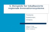 5. Beispiele für lokalbasierte regionale Innovationssysteme Toskana Katalonien Ontario Kathrin Feige Steffen Laufmöller Arthur Selescu.