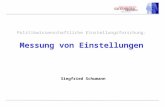 Politikwissenschaftliche Einstellungsforschung: Messung von Einstellungen Siegfried Schumann.
