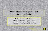 Wizards & Builders GmbH Projektmanager und SourceSafe Arbeiten mit dem Projektmanager von Microsoft Visual FoxPro.