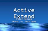 Active Extend Peter Herzog dFPUG c/o ISYS GmbH. Active Extend Programmsammlung VFX AFX WizardVFX AFX Wizard Die Dateien des WizardsDie Dateien des Wizards.