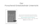 Der Forschend-Entwickelnde Unterricht Das Forschend-entwickelnde Unterrichtsverfahren: Problemlösen im naturwissenschaftlichen Unterricht Heinz SchmidkunzHeinz.