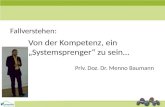 Fallverstehen: Von der Kompetenz, ein Systemsprenger zu sein… Priv. Doz. Dr. Menno Baumann.