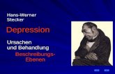 Depression Ursachen und Behandlung Beschreibungs- Ebenen Hans-Werner Stecker.