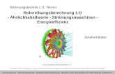 Frank Kameier - Strömungstechnik I und Messdatenerfassung  Folie PR3/ Nr.1 WS13/14 Strömungstechnik I, 3. Termin Rohrreibungsberechnung.