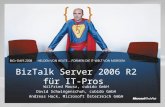 BizTalk Server 2006 R2 für IT-Pros Wilfried Mausz, cubido GmbH David Schwingenschuh, cubido GmbH Andreas Hack, Microsoft Österreich GmbH.