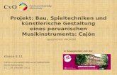 Projekt: Bau, Spieltechniken und künstlerische Gestaltung eines peruanischen Musikinstruments: Cajón Klasse 8.11 Carl-von-Ossietzky-Gemeinschaftsschule.
