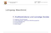 Lehrgang: Maschinist Thema: Kraftbetriebene und sonstige Geräte Stand: 12/2008 Feuerwehr-Kreisausbildung Rheinland-Pfalz Lehrgang: Maschinist Deckblatt.