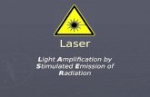 Laser Light Amplification by Stimulated Emission of Radiation.