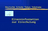 Deutsche Schule Tokyo Yokohama Elterninformation zur Einschulung.