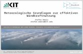 KIT – University of the State of Baden-Wuerttemberg and National Research Center of the Helmholtz Association INSTITUTE OF METEOROLOGY AND CLIMATE RESEARCH,