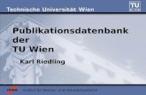 Institut für Sensor- und Aktuatorsysteme Publikationsdatenbank der TU Wien Karl Riedling.