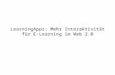 LearningApps: Mehr Interaktivität für E-Learning im Web 2.0.