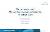 ...connecting worlds GI-Tage 2003 26.-27.06.2003 Metadaten und Metainformationssysteme in einer GDI Kristian Senkler Albert Remke Uwe Voges.