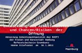 Entwicklung des Arbeitsmarktes und Chancen/Risiken der Öffnung Abteilung Arbeitsmarktpolitik der BASFI der Freien und Hansestadt Hamburg Referatsleiterin.