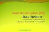 Das Beben (Ungefähre Übersetzung) Tafsir auf Deutsch für Kinder Madrassatul-ilm.