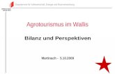 Agrotourismus im Wallis Bilanz und Perspektiven Martinach - 5.10.2009 Departement für Volkswirtschaft, Energie und Raumentwicklung.