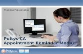 Poltys CA Appointment Reminder Modul Training Präsentation.