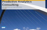 CONFIDENTIAL Predictive Analytics Consulting SAP Performance and Insight Optimization April 2012.
