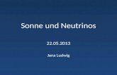 Sonne und Neutrinos 22.05.2013 Jana Ludwig. Inhalt.