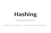 Hashing Streuwertfunktionen Referat von Kim Schröer – Intelligente Dateisysteme WS13/14.