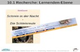 10.1 Recherche: Lernenden-Ebene AD W. Wagner, Didaktik Chemie, AD Dr. F.-J. Scharfenberg, Didaktik Biologie, Universität Bayreuth.