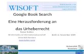 Rainer Kuhlen FB Informatik und Informationswissenschaft Universität Konstanz  CC Google Book Search Eine Herausforderung an das Urheberrecht.