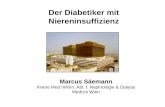 Marcus Säemann Innere Med III/Klin. Abt. f. Nephrologie & Dialyse MedUni Wien Der Diabetiker mit Niereninsuffizienz.