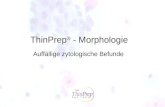 ThinPrep ® - Morphologie Auffällige zytologische Befunde.