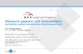 1 Steuern sparen mit Immobilien (privates selbst bewohntes Wohneigentum) Luc Riggenbach lic. iur., Dipl. Steuerexperte Alltax AG Treuhandgesellschaft 4056.