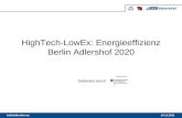 14.11.2011Auftaktkonferenz HighTech-LowEx: Energieeffizienz Berlin Adlershof 2020 Gefördert durch.