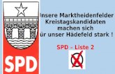 Unsere Marktheidenfelder Kreistagskandidaten machen sich für unser Hädefeld stark ! SPD – Liste 2.