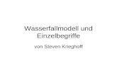 Wasserfallmodell und Einzelbegriffe von Steven Krieghoff.