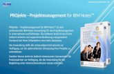 PROjekte – Projektmanagement für IBM Notes ist eine professionelle IBM Notes Anwendung für das Projektmanagement in Unternehmen und Behörden. Die Software.