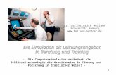 1 Dr. Carlheinrich Heiland Universität Hamburg  - Die Computersimulation verändert als Schlüsseltechnologie die Arbeitsweise in Planung.