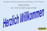 Berufskundliche Gespräche des Rotary Club Rheine 2005/2006 33. Veranstaltungsrunde Lahme 11/2005.