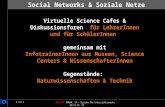 1 von 7 ViS:AT BMUKK, IT – Systeme für Unterrichtszwecke 05/11 EZ, CR Social Networks – Soziale Netzwerke Virtuelle Science Cafes & Diskussionsforen für.