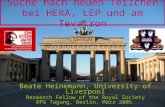 Suche nach neuen Teilchen bei HERA, LEP und am Tevatron Beate Heinemann, University of Liverpool Research Fellow of the Royal Society DPG Tagung, Berlin,
