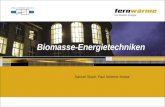 Biomasse-Energietechniken Samuel Stucki, Paul Scherrer Institut.