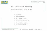 M. Lautenschlager (M&D/MPIM) / 24.04.2003 / 1 WDC Konsortium Meeting Oberpfaffenhofen, 24/25.04.03 1)CERA-DB 2)WDCC Homepage 3)DLR EOWEB Zugang 4)Kostenmodell.