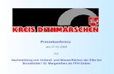 Pressekonferenz am 27.01.2006 zur Nachmeldung von Vorland- und Wasserflächen der Elbe bei Brunsbüttel / St. Margarethen als FFH-Gebiet.