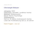 -Einschulung - 01/2005 - Folie 01 Christoph Bräuer Jahrgang: 1954 Geburtsort: Steinfeld, Landkreis Vechta Wohnort: Wildeshausen Beruf: Diplom-Psychologe.