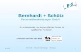 21.11.2014 Bernhardt + Schütz GmbH Erlangen - Würzburg 1 Bernhardt + Schütz Personaldienstleistungen GmbH Ihr professioneller und leistungsfähiger Partner.