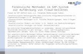 Www.ibs-schreiber.de Forensische Methoden im SAP-System zur Aufdeckung von Fraud-Delikten Fraud im SAP-Umfeld kann u.a. folgende Bedeutungen haben: -Unautorisierte.
